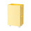 Contemporary Stackable Rolling Plastic Bin  Movable-Yellow 1