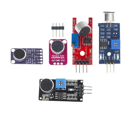 Módulo sensor de sonido LM393, sensor de control de sonido, MAX4466, MAX9814, interruptor de detección de silbato, amplificador de micrófono - 1