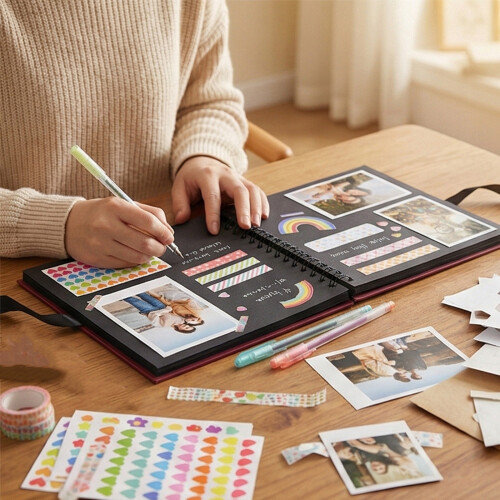 Ensemble complet de scrapbooking avec 80 pages et-Violet 2