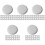 500Pcs White Paper Cup Covers Stackable Drinking Cup Lids for Cafes 5