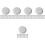 500Pcs White Paper Cup Covers Stackable Drinking Cup Lids for Cafes 6