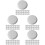 500Pcs White Paper Cup Covers Stackable Drinking Cup Lids for Cafes 8