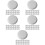500Pcs White Paper Cup Covers Stackable Drinking Cup Lids for Cafes 9