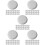 500Pcs White Paper Cup Covers Stackable Drinking Cup Lids for Cafes 10