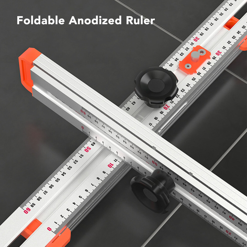 Multifunction Woodworking T-Ruler with Scribe