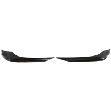 Car Front Bumper Splitter Spoiler Corner Wrap Lower Crash Strip for E90 E91 325i LCI M-Tech 2009-2011 Glossy Black
