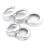 5 Pcs Chrome Volume & Air Conditioning Knobs Trim for   4 LR4  Sport 1