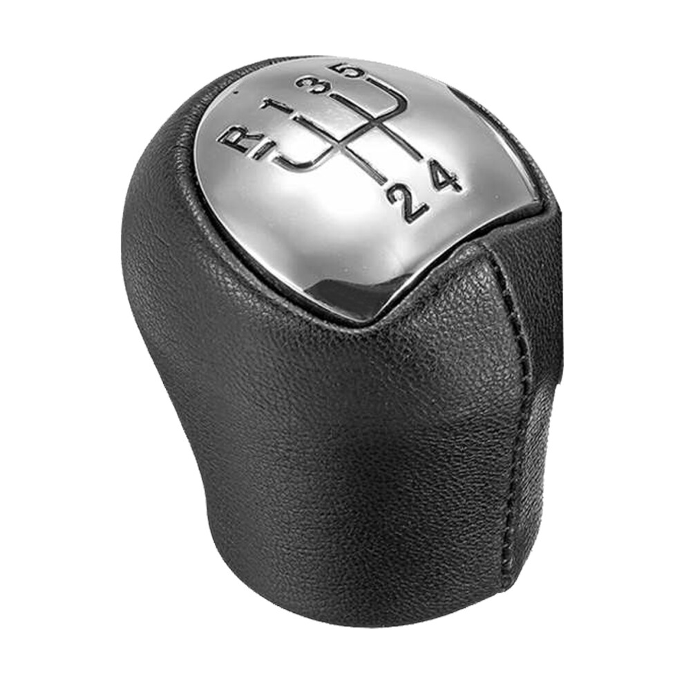 5 Speed Chrome Leather Car Gear Shift Knob Shifter Lever For Clio Espace Kangoo Express Laguna Megane Cabriolet 4713344566823
