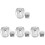 4Sets Pinselwascheimer Silber, Robust, Kompakt Und Tragbar 4