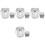 4Sets Pinselwascheimer Silber, Robust, Kompakt Und Tragbar 5
