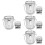 4Sets Pinselwascheimer Silber, Robust, Kompakt Und Tragbar 8