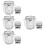 4Sets Pinselwascheimer Silber, Robust, Kompakt Und Tragbar 9