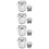 4Sets Pinselwascheimer Silber, Robust, Kompakt Und Tragbar 10