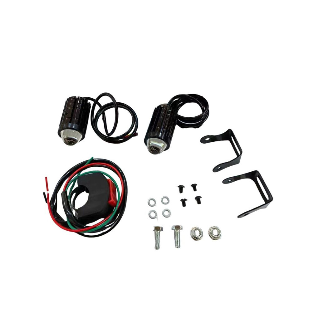 Motorcycle High Power Lens Spot 6000K Led Dual Color External Spotlights 8-80V Headlights With A Light 4713070319953