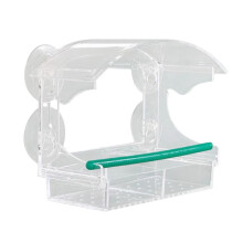 Comedero para Pájaros de Ventana con Ventosas Fuertes, Comedero para Pájaros Transparente para Desde la Ventana, Comederos para Pájaros Cardenal