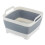 Foldable Plastic Kitchen Sink Washing Basin and Draining Basket 2