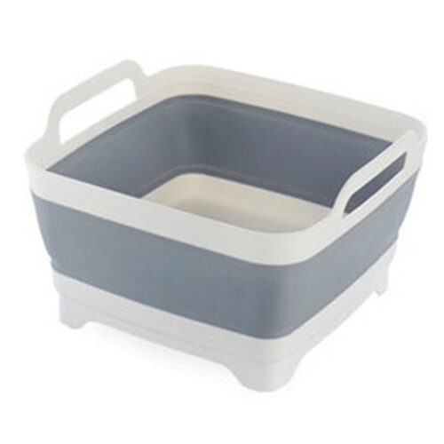 Foldable Plastic Kitchen Sink Washing Basin and Draining Basket 1