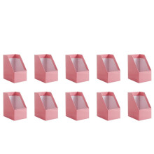 10X Paper Magazine Rack Bookend Large Book Stand File Holder Foldable Documents Organizer Office Storage Rack