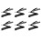 6X Multi-Function Scribing Tool Plastic Compass Angle Adjustable Tiling Paving Stud Walls Woodworking Tools 1