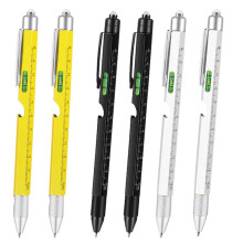 Penna Multiutensile 9 nel 1 per Papà - Luce un Led, Stilo, Cacciavite, Apriscatole, Righello, Regali di Livello per Fidanzato 6PZ