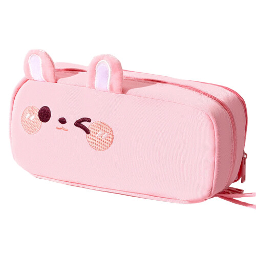 Animal Canvas Pencil Case High Capacity Pencil Pouches Multi-p