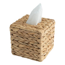 Waterhyacint Handgeweven vierkante tissue box cover-vierkant