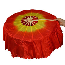 Kunstzijde Buikdans Bamboos Fan Opvouwbare handventilator-6