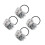 4Pièces Cache-Oreilles Pelucheux Pliable Hiver 7