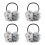 4Pièces Cache-Oreilles Pelucheux Pliable Hiver 8