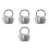 4Pièces Cache-Oreilles Pelucheux Pliable Hiver 10