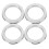 3Sets Duurzame Aluminium Hubcentering Wielspacers Auto 3