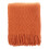 Burnt Orange Flannel Throw Blanket 50x60 in 2