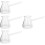 4Stk Milchkrug Transparent Milchgießer Sahnebehälter 9