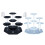 Acrylic Display Risers Hexagonal Set 5-Piece 5