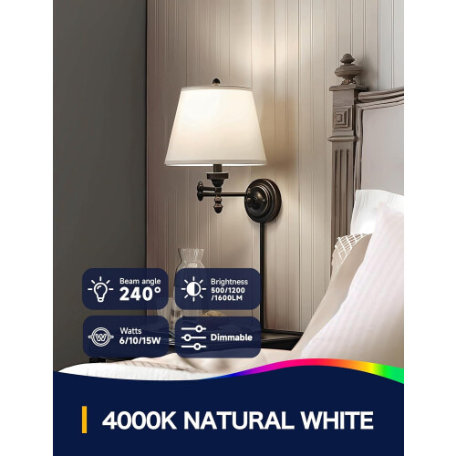 3-Way LED Bulbs 30/70/100W Eq 4000K E26 2 Pack 1