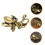 Vintage Brass Octopus Statue Desktop Decor 3