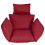Egg Chair Cushion with Headrest – Grey, 100 x 115 cm 5