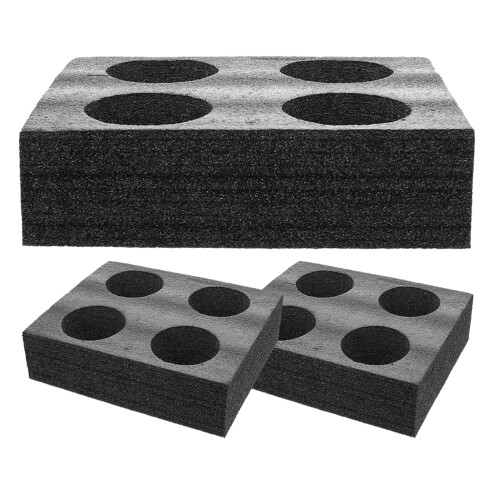 6Pièces Porte- En Mousse Epe Noir Pour Boissons À 1