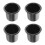 4Pièces Porte- Acier Inoxydable Noir Pour Usage Maison 4