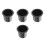 4Pièces Porte- Acier Inoxydable Noir Pour Usage Maison 5
