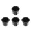 4Pièces Porte- Acier Inoxydable Noir Pour Usage Maison 7