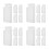 20Pièces Boîtes Cassette PVC Empilables Design Clair Facile À 4