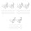 300 Stylische LED Rope Light Clips Transparent Langlebigem 4