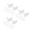 300 Stylische LED Rope Light Clips Transparent Langlebigem 5