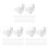 300 Stylische LED Rope Light Clips Transparent Langlebigem 8