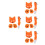 4Ensembles Costume Animal Renard Orange Masque Queue 3