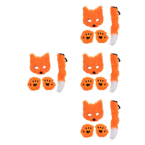 4Ensembles Costume Animal Renard Orange Masque Queue 2