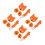 4Ensembles Costume Animal Renard Orange Masque Queue 6