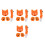 4Ensembles Costume Animal Renard Orange Masque Queue 8