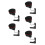 5Pcs ABS Car Heater Portable Front Windshield Defogger for Auto Safety 4